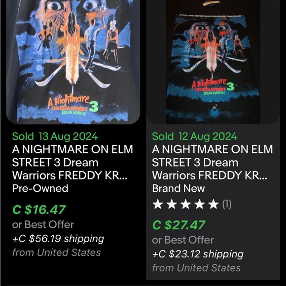 A Nightmare On Elm Street T-Shirt / Small / 2023 / New - Picture 4 of 5